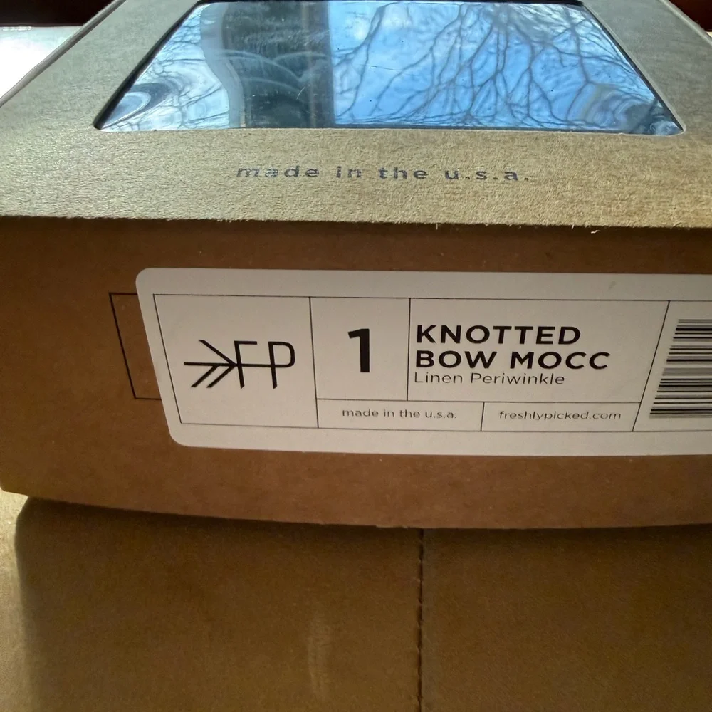 Freshly Picked Knotted Bow Mocc 1 NWT